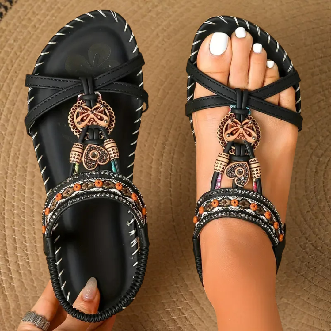 Sandals in Black – Florence by Maravesse