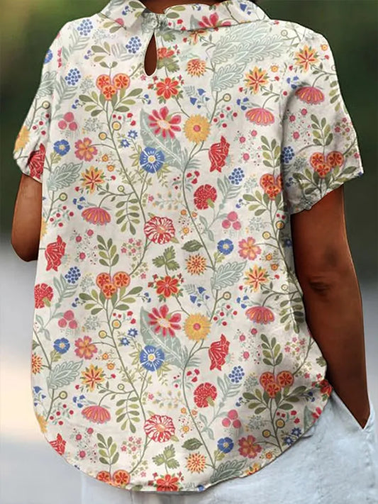 Linen Blouse – Genevieve by Maravesse (2)
