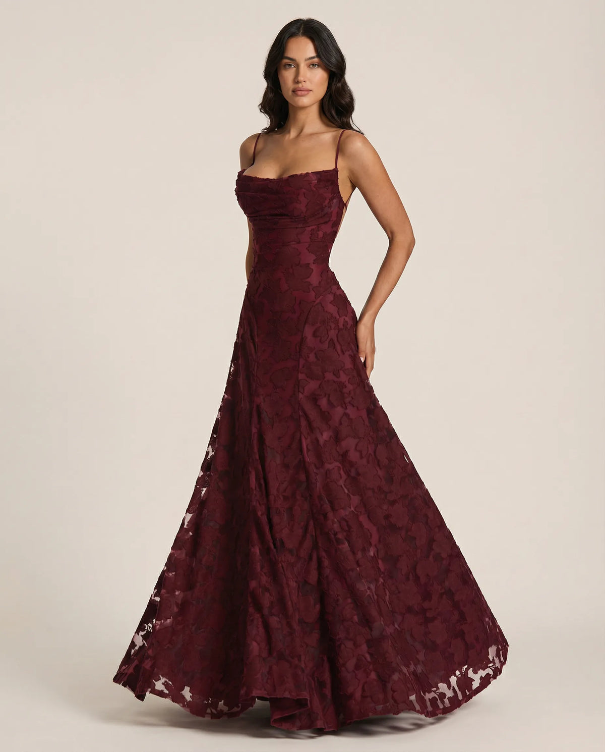 Floral Maxi Dress in Red – Dagny by Maravesse
