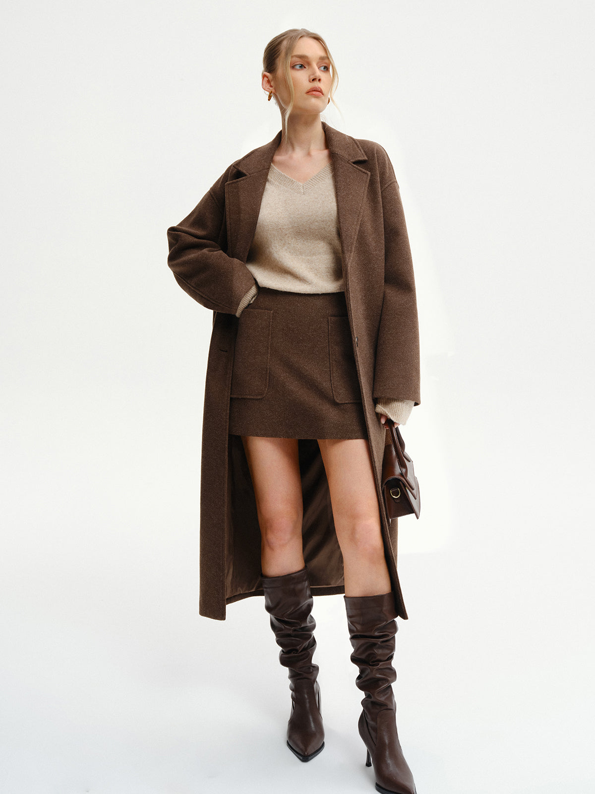 Tweed Oversized Coat – Giselle by Maravesse (8)