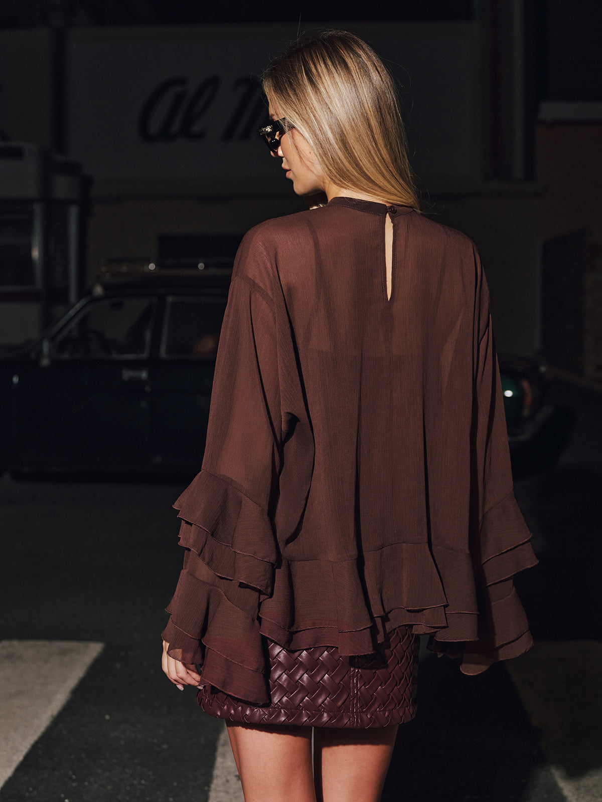 Ruffle Chiffon Blouse – Marguerite by Maravesse (5)