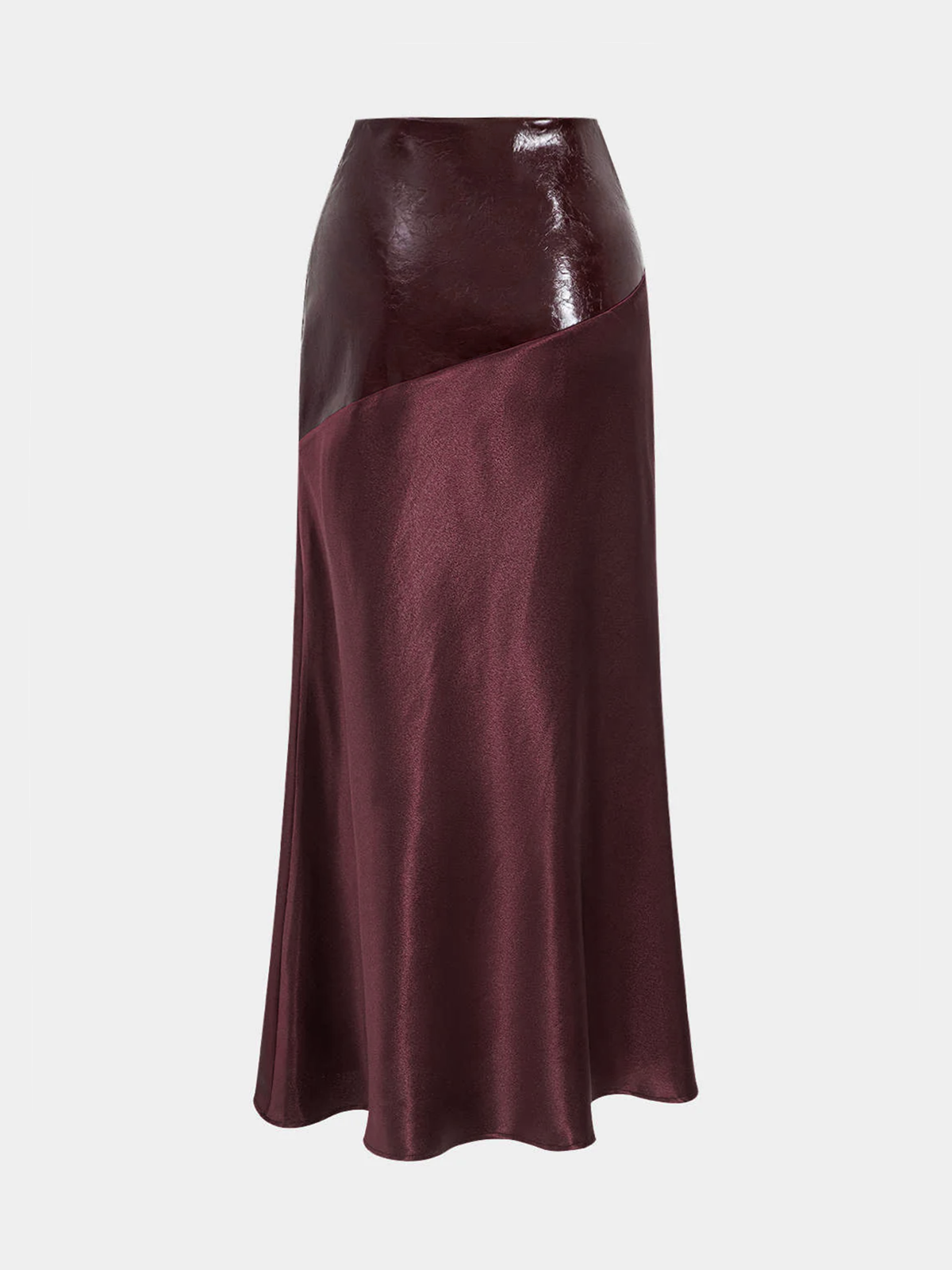 Satin Leather Skirt – Aurelia by Maravesse (2)