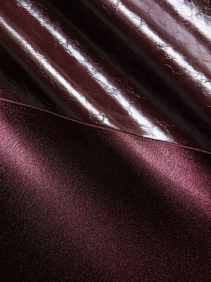 Satin Leather Skirt – Aurelia by Maravesse (4)