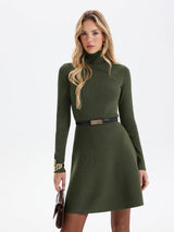 Maeve | Knit Belted Mini Dress for Date Night
