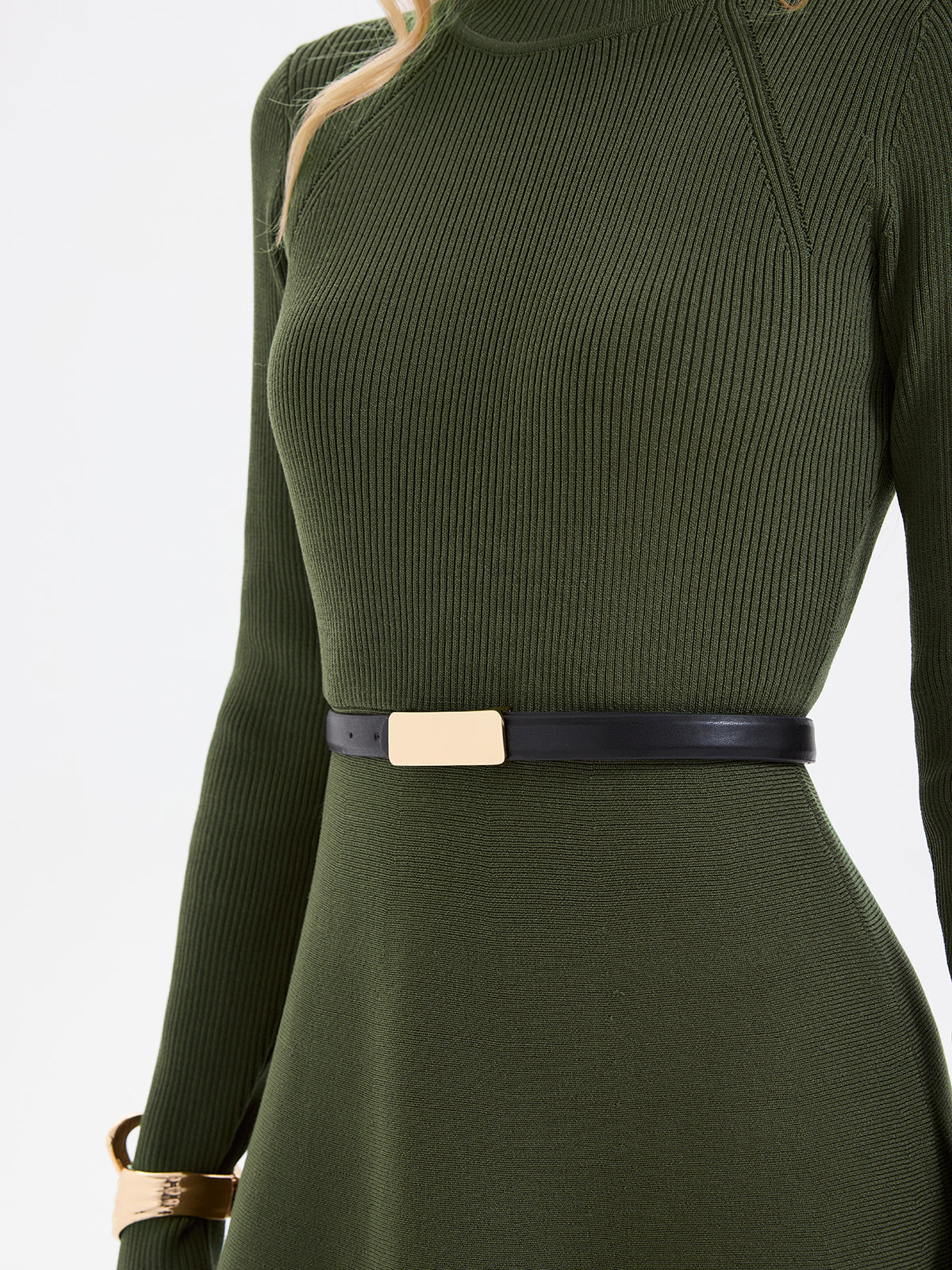 Knit Belted Mini Dress – Maeve by Maravesse (4)