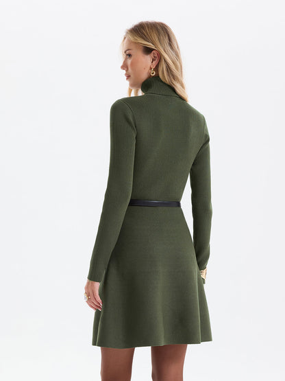 Knit Belted Mini Dress – Maeve by Maravesse (6)