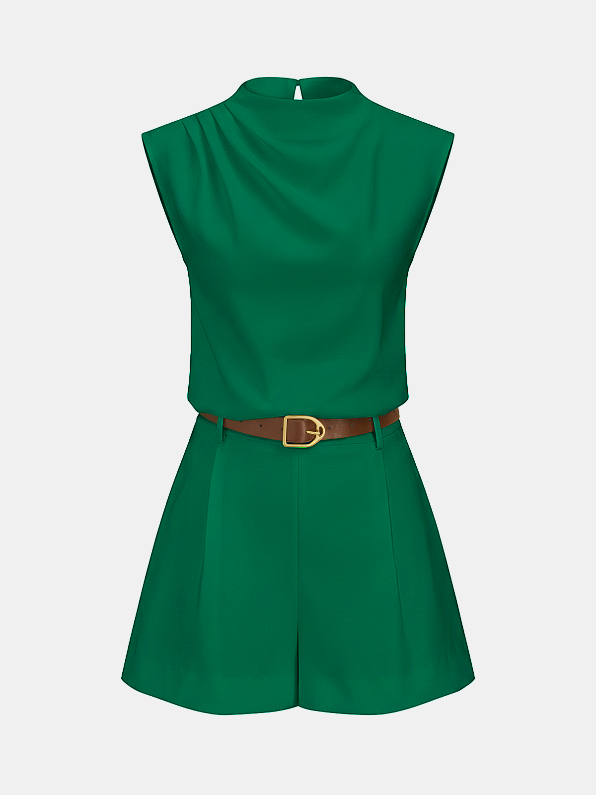 Belted Co-ord Set in Green – Ophelia by Maravesse