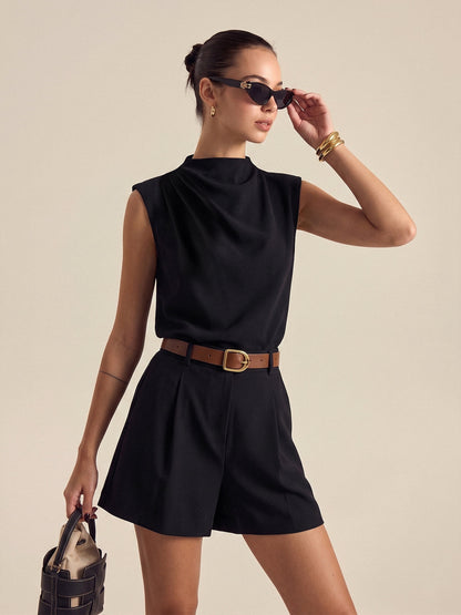 Belted Co-ord Set in Black – Ophelia by Maravesse