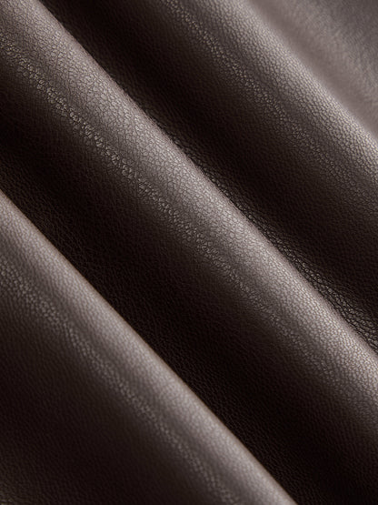 Pleated Leather Mini Dress – Xanthe by Maravesse (5)