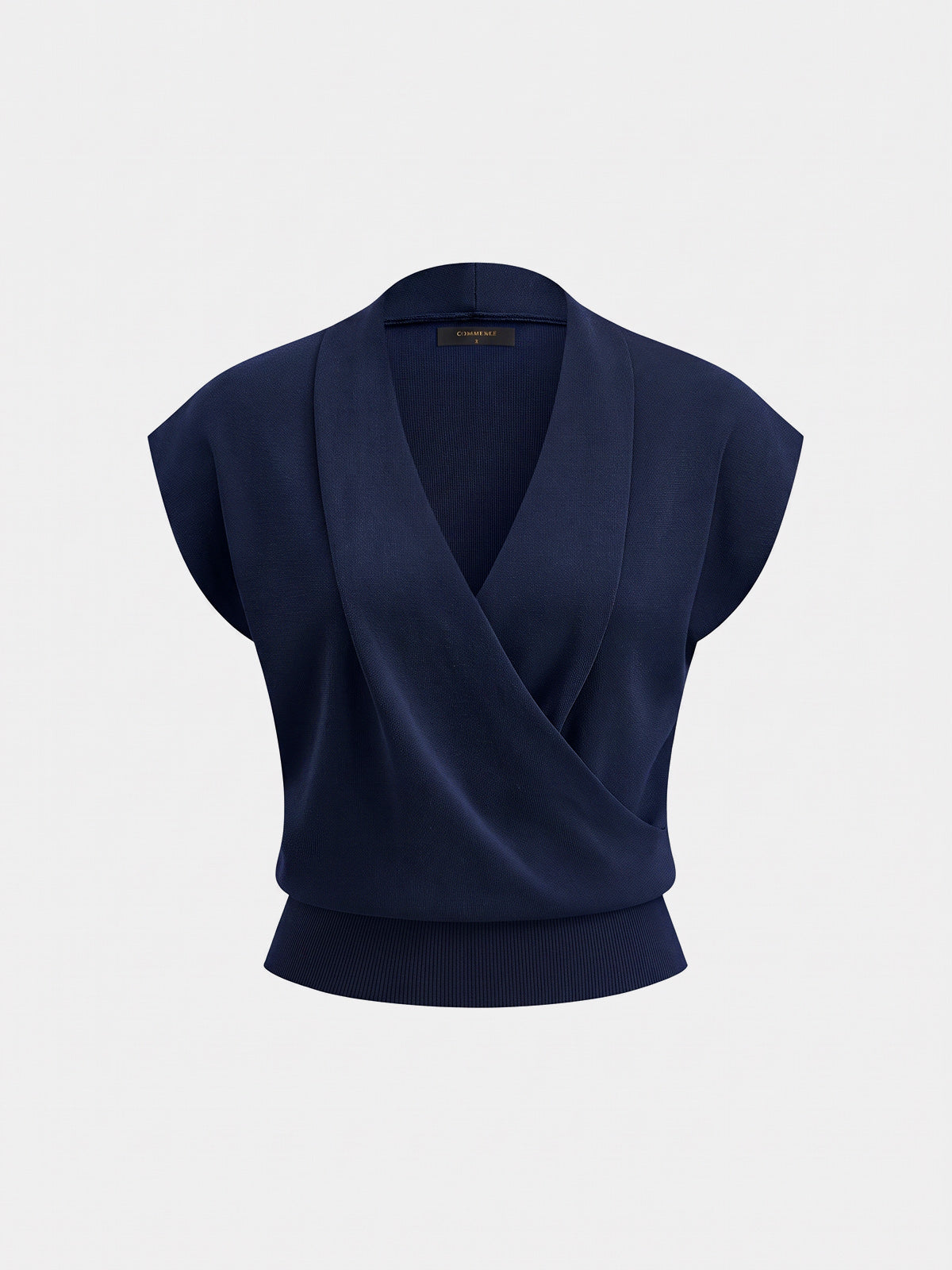 Camel Wrap Cardigan in Navy – Anouk by Maravesse