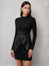 Elise | Corset Knit Mini Dress for Date Night