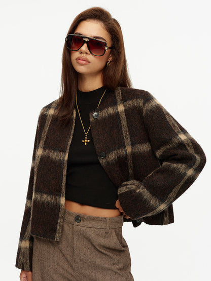 Plaid Wool Coat – Arabella by Maravesse (5)