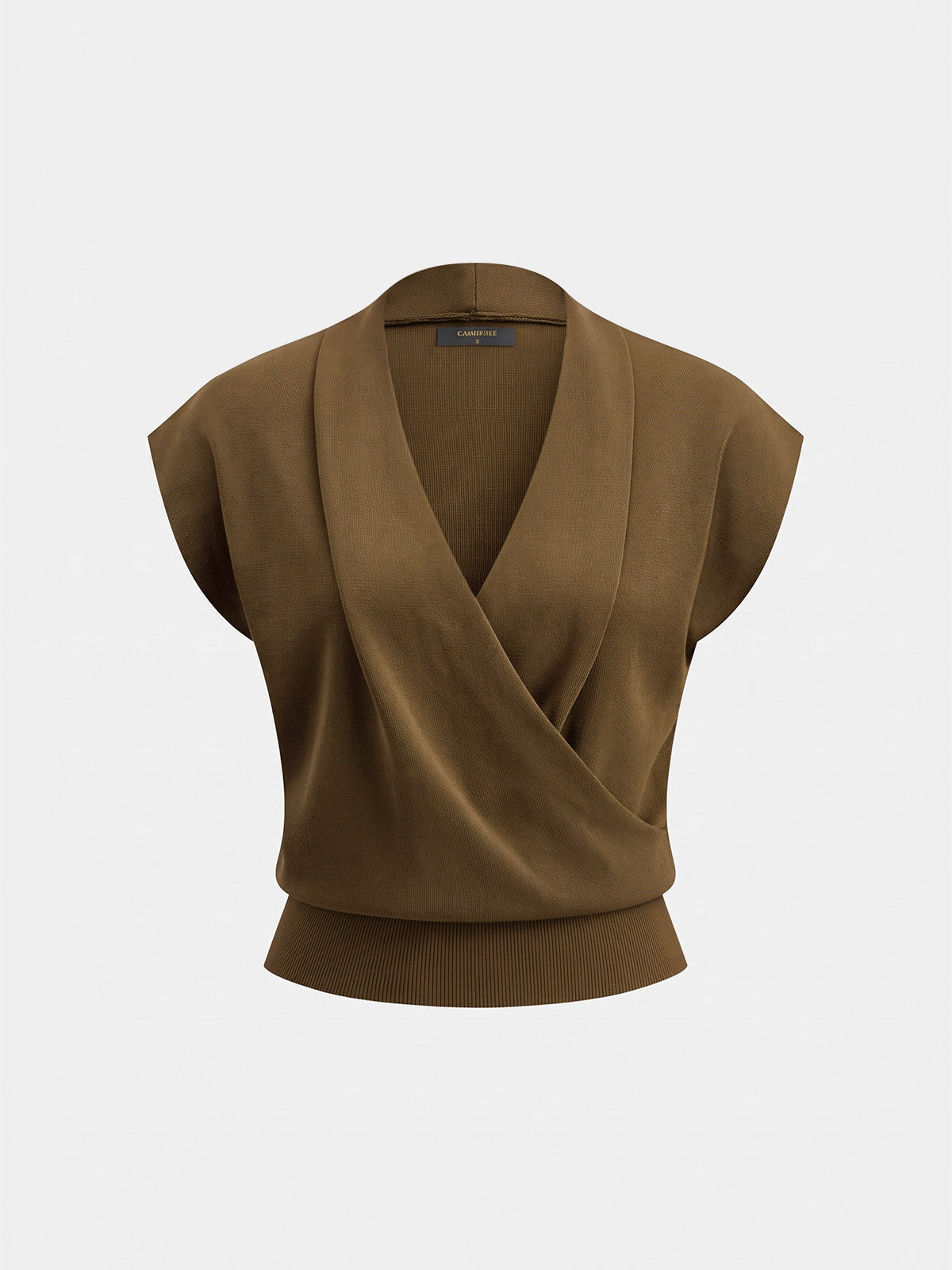 Camel Wrap Cardigan in Camel – Anouk by Maravesse