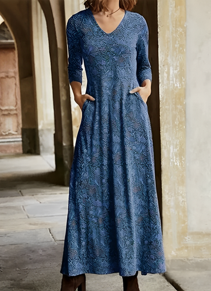 Vintage Dress in Blue – Aurelia by Maravesse