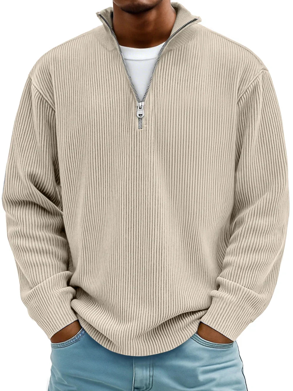 Jumper in Khaki – Genevieve by Maravesse