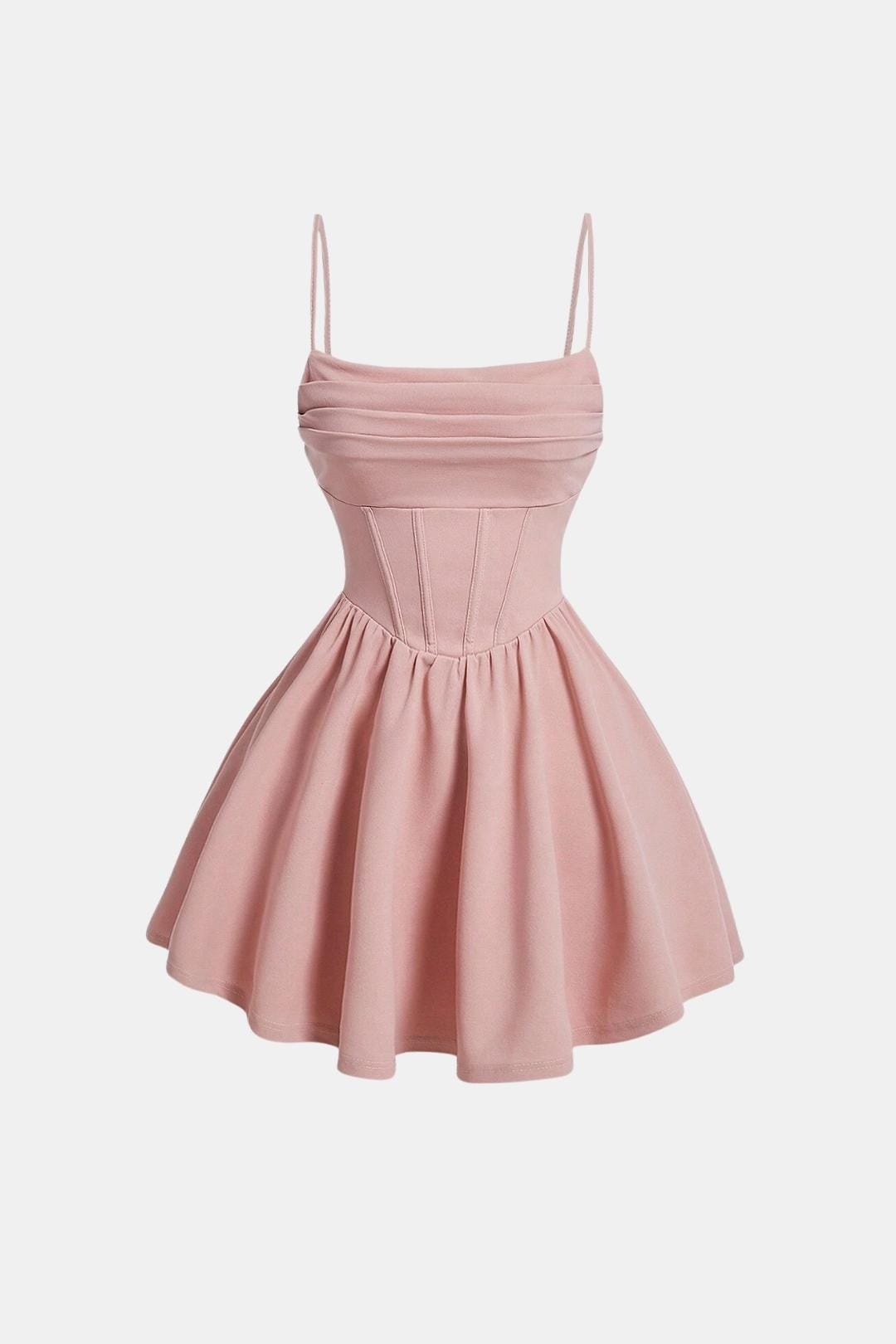 Ruched Mini Dress in Pink – Sienna by Maravesse