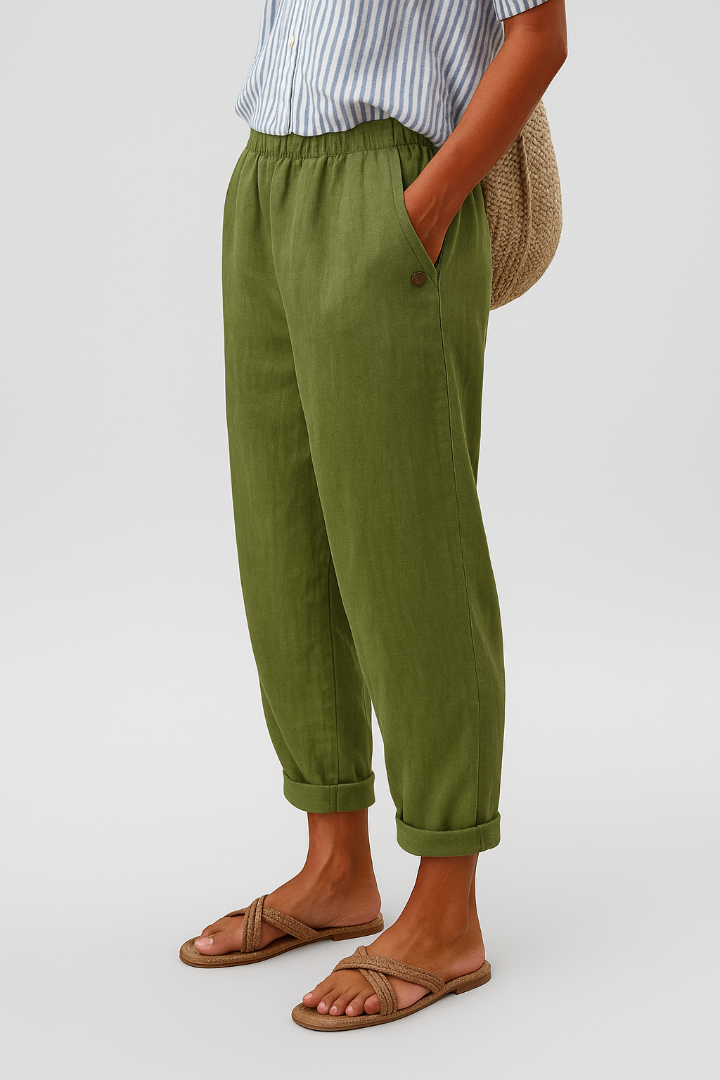 Trousers in Green – Giselle by Maravesse
