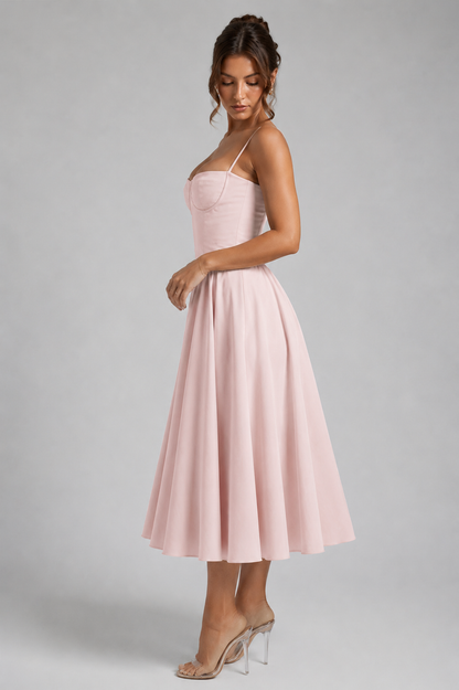 Lace Corset Midi Dress – Cleo by Maravesse (2)