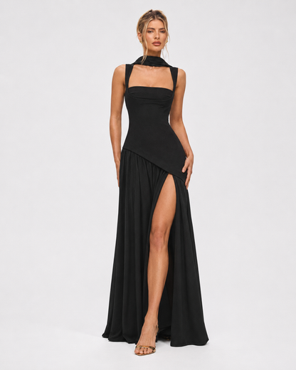 Maxi Dress in Black – Ottilie by Maravesse