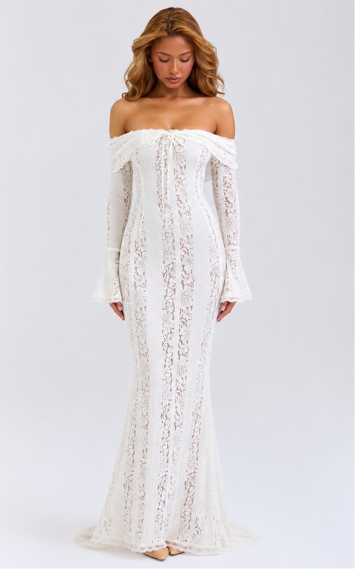 Lace Gown – Noor by Maravesse (12)