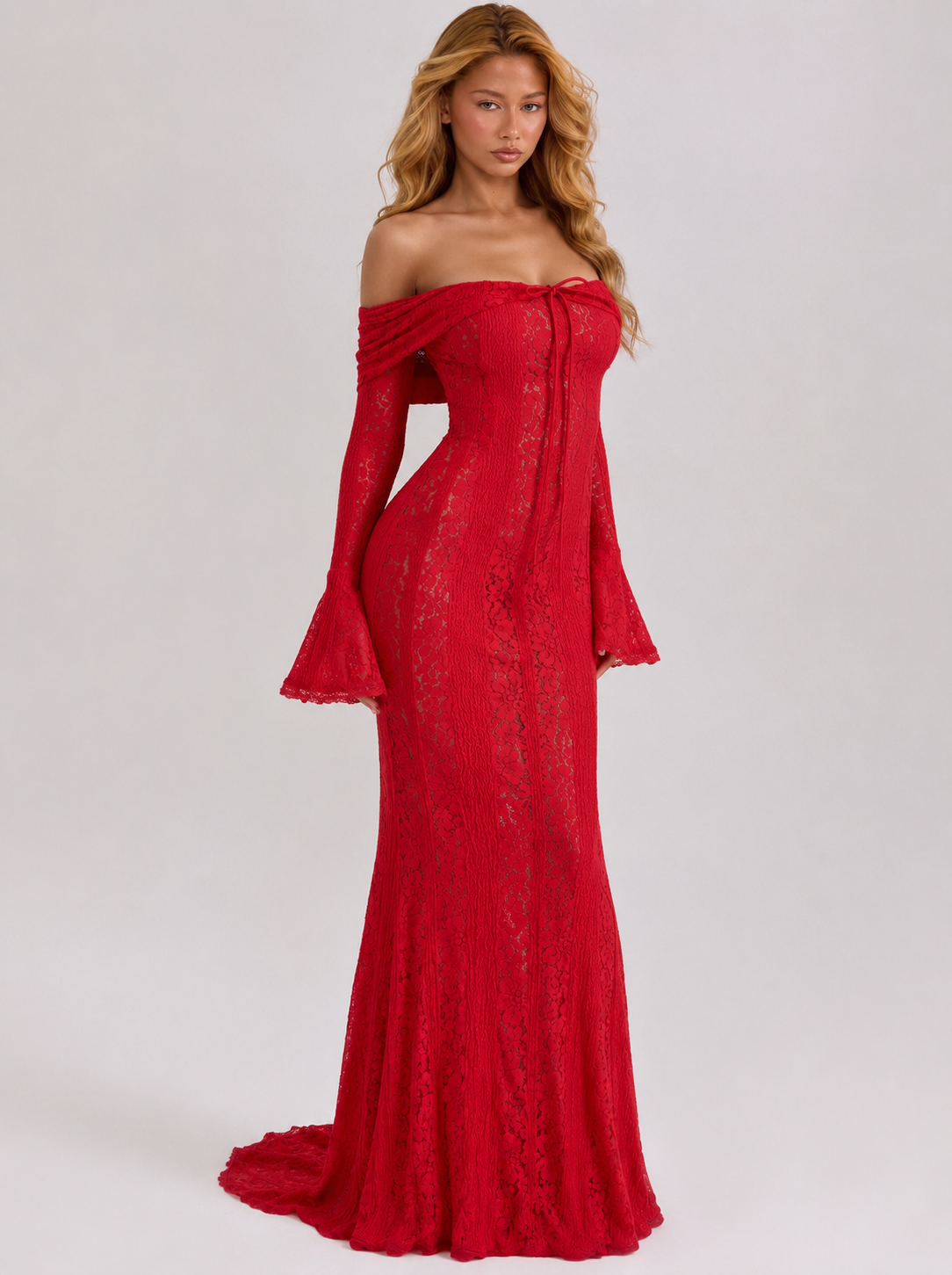 Lace Gown – Noor by Maravesse (5)