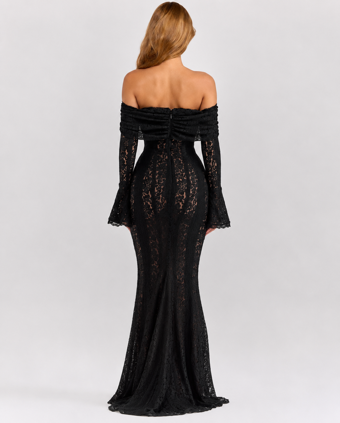 Lace Gown – Noor by Maravesse (3)