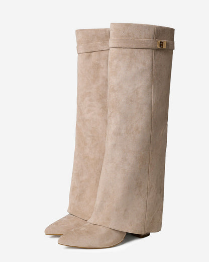 Knee High Suede Boots – Margaux by Maravesse (6)