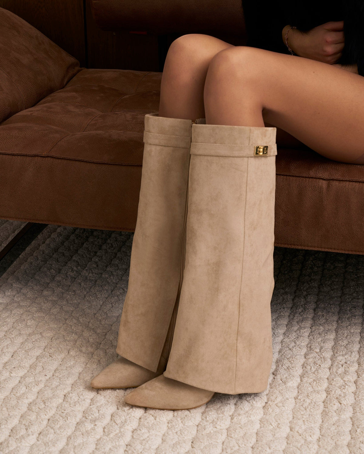 Knee High Suede Boots – Margaux by Maravesse (2)