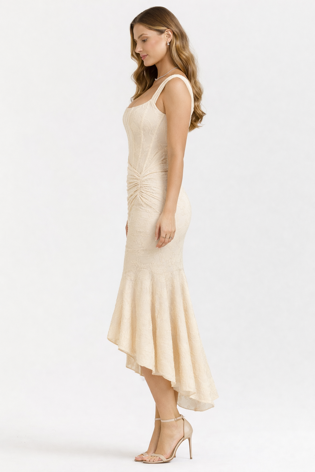 Satin Cowl Midi Dress – Zinnia by Maravesse (3)