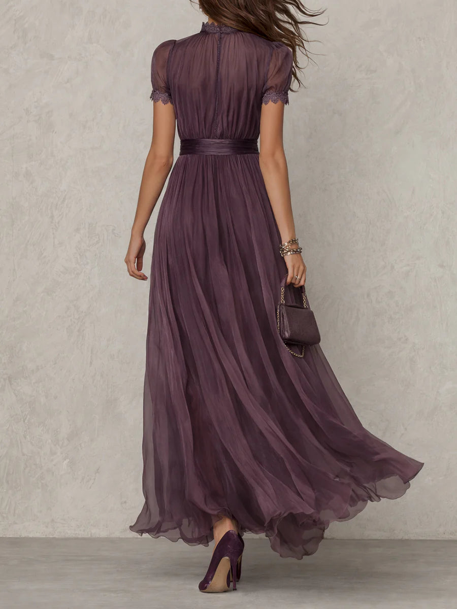 Lace Satin Maxi Dress – Vera by Maravesse (3)