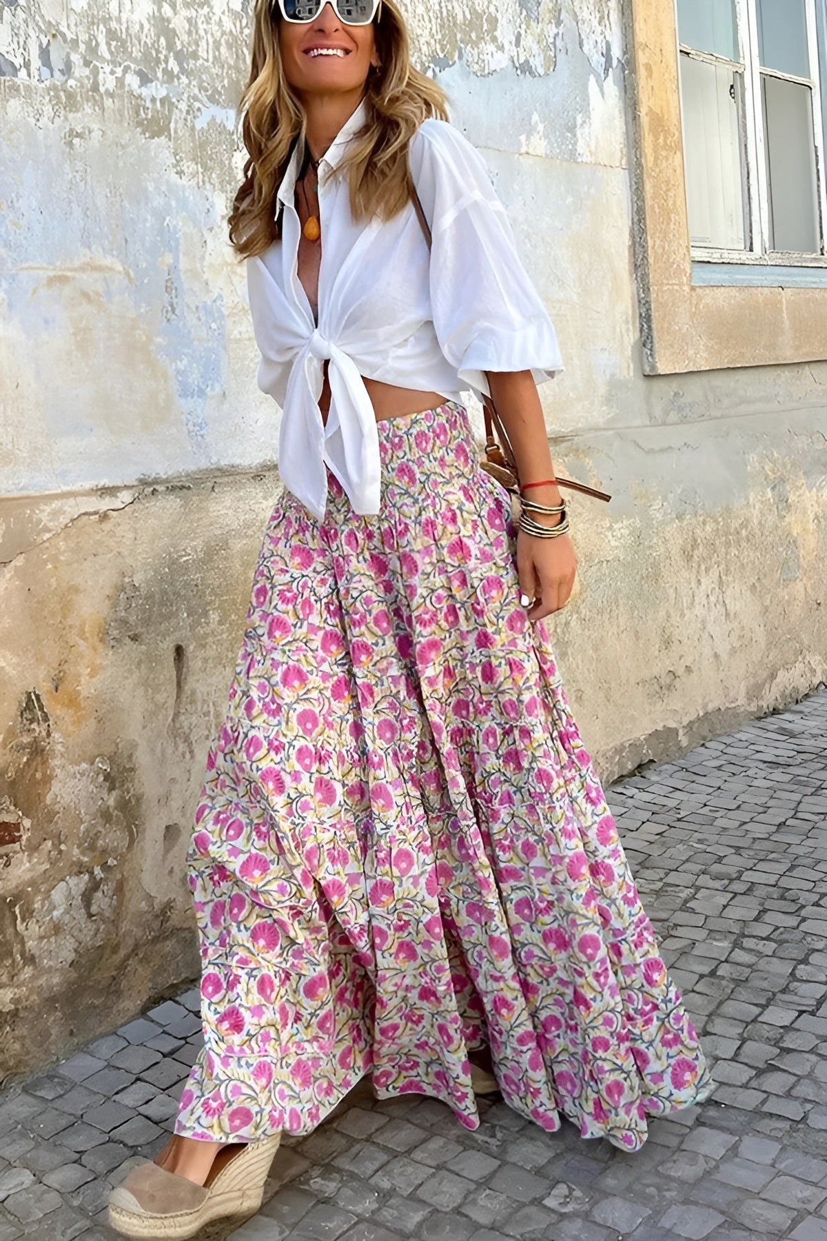 Floral Smocked Skirt – Rosa by Maravesse (4)