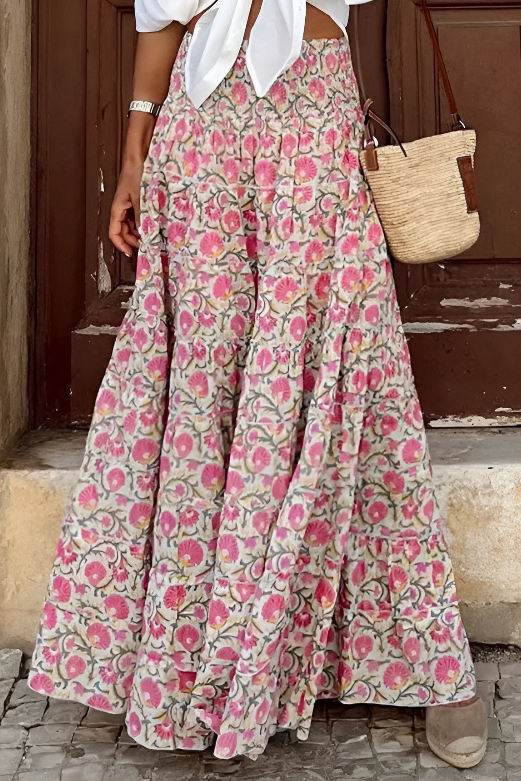 Floral Smocked Skirt – Rosa by Maravesse (5)