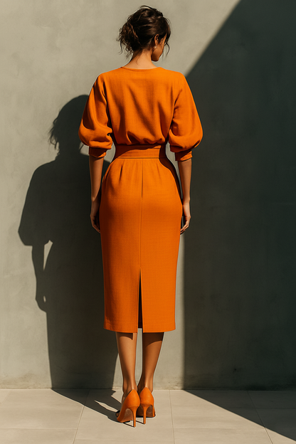 Formal Midi Dress – Ottilie by Maravesse (5)