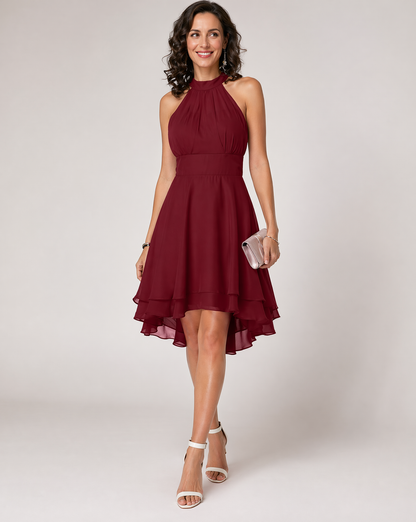 Ruffle Halter Midi Dress – Amelie by Maravesse (2)