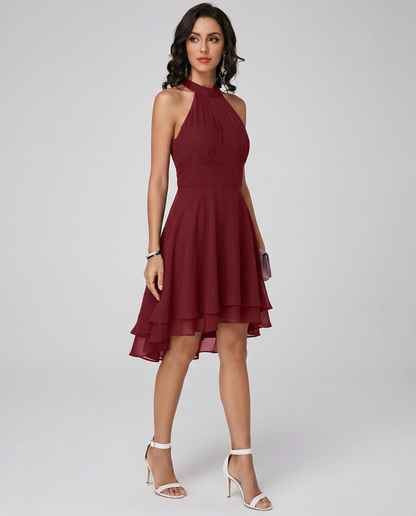 Ruffle Halter Midi Dress – Amelie by Maravesse (7)