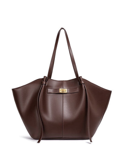 Luxe Tote in Chocolate – Aurelia by Maravesse