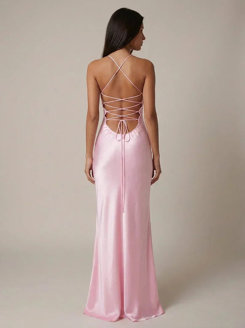 Satin Pearl Maxi Dress – Liv by Maravesse (4)