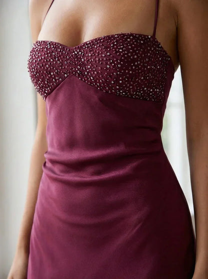 Satin Pearl Maxi Dress – Liv by Maravesse (10)