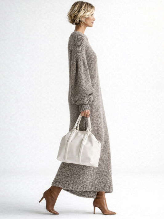 Knit Chunky Maxi Dress – Signe by Maravesse (2)