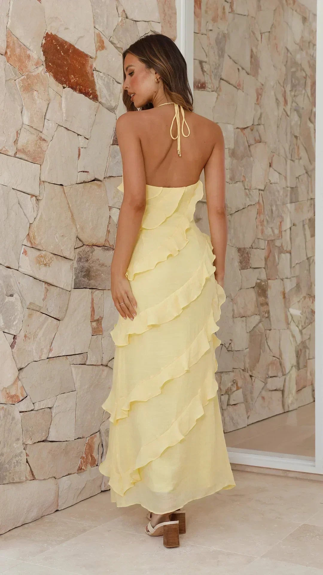 Ruffle Maxi Dress – Philippa by Maravesse (2)