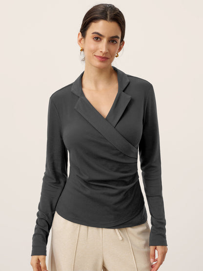 Wool Ruched Top – Sienna by Maravesse (16)