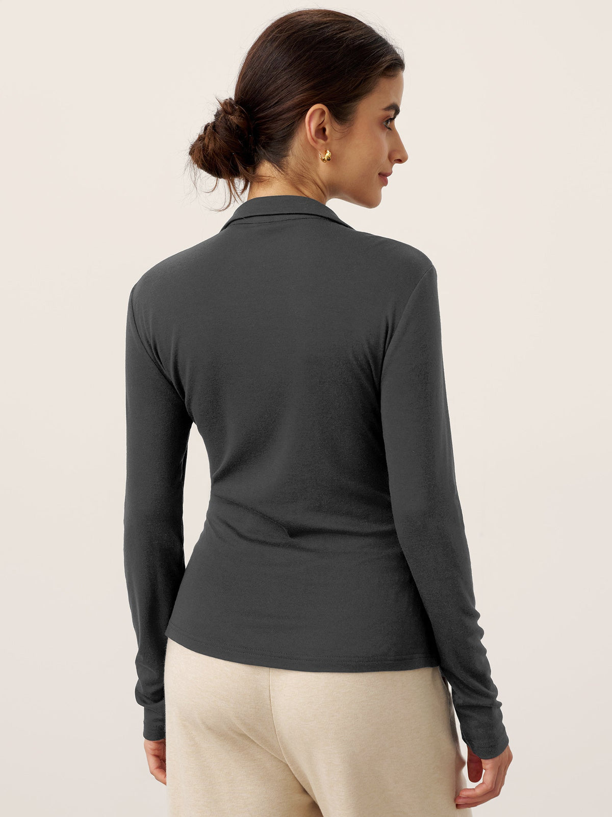 Wool Ruched Top – Sienna by Maravesse (17)