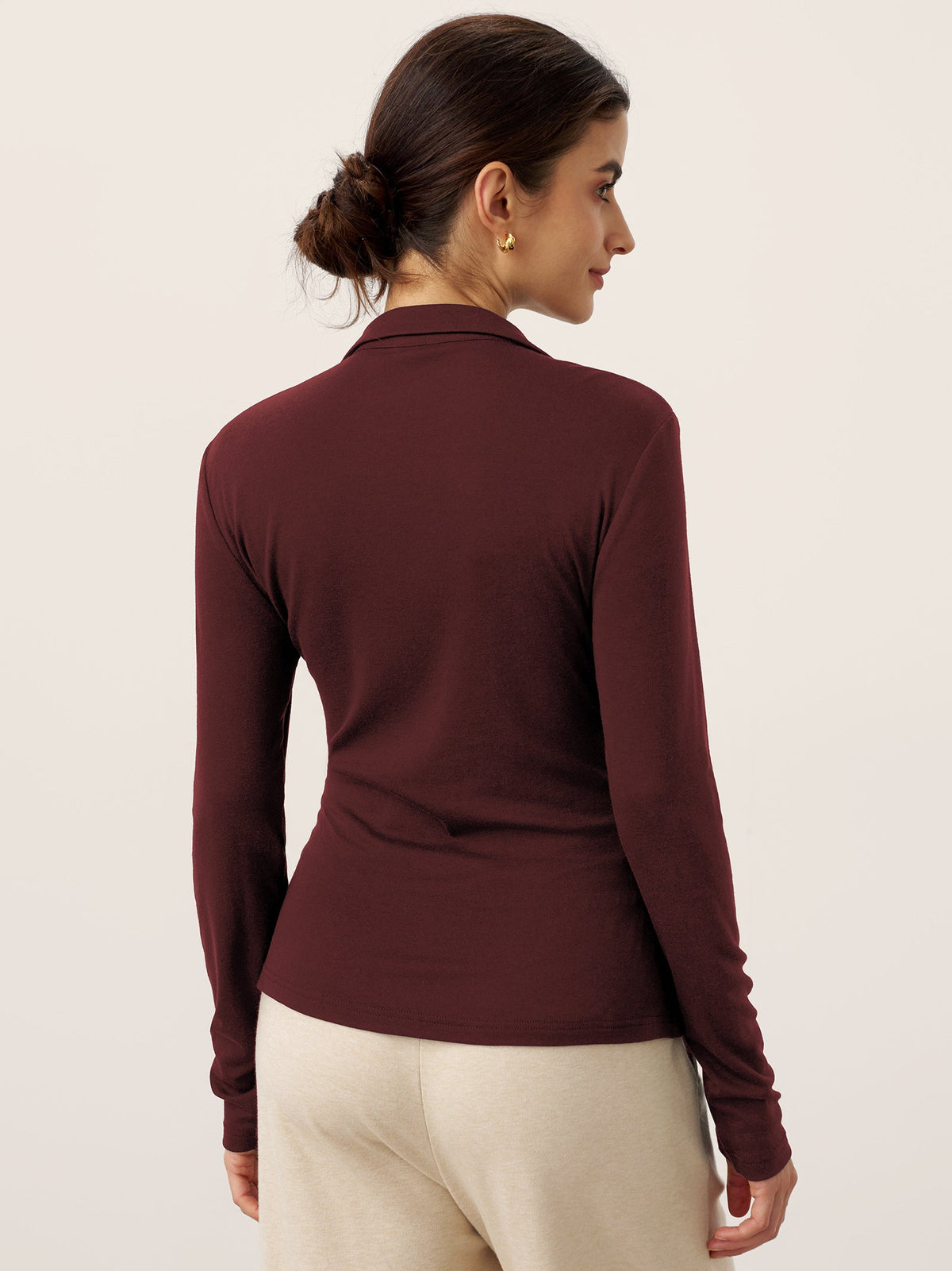Wool Ruched Top – Sienna by Maravesse (20)