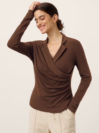 Wool Ruched Top – Sienna by Maravesse (11)