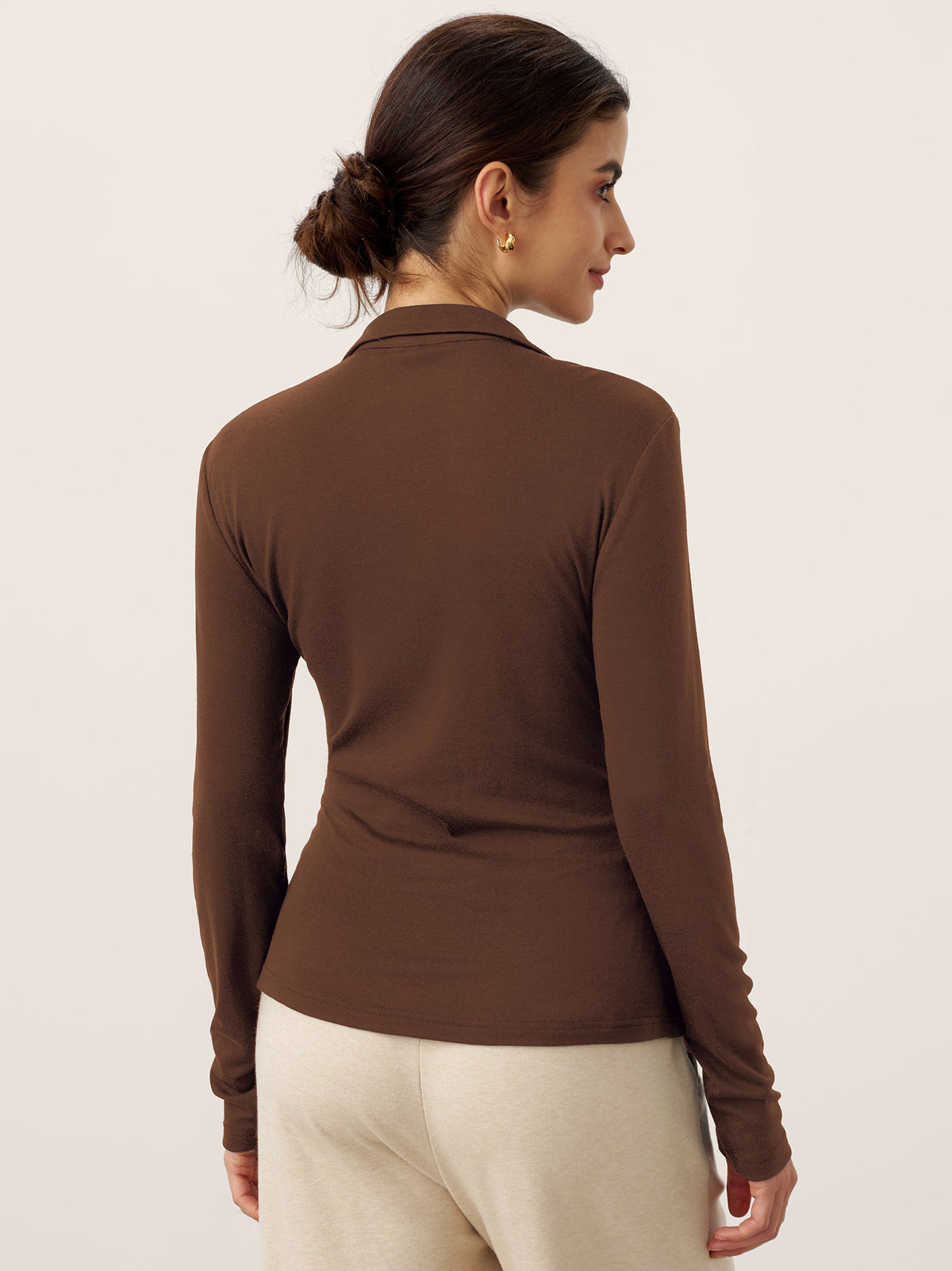 Wool Ruched Top – Sienna by Maravesse (12)