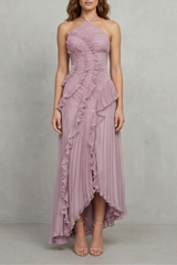 Genevieve | Ruffle Pleated Maxi Dress