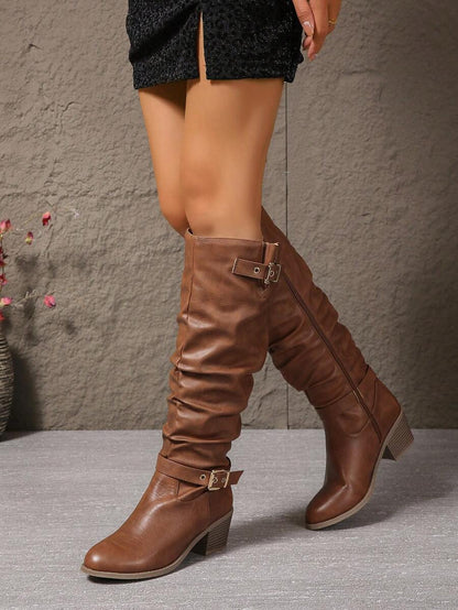 Knee High Leather Boots – Ophelia by Maravesse (2)