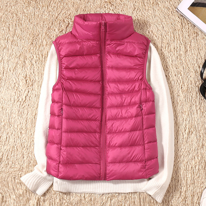 Puffer Jacket in Dark Pink – Lavinia by Maravesse