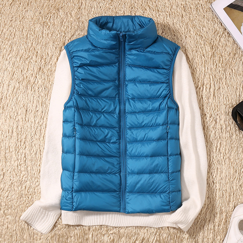 Puffer Jacket in Blue – Lavinia by Maravesse