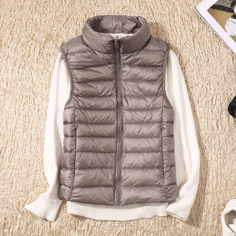 Puffer Jacket in Khaki – Lavinia by Maravesse